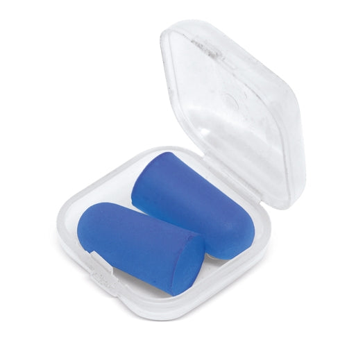 Tapones Para Oidos En Caja De Plastico Azul