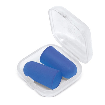 Tapones Para Oidos En Caja De Plastico Azul