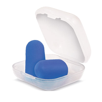 Tapones Para Oidos En Caja De Plastico Azul