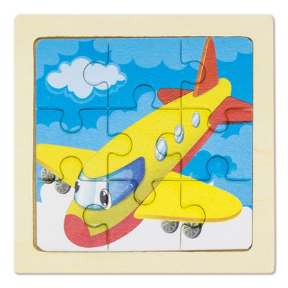 Set De 5 Puzzles En Madera Natural