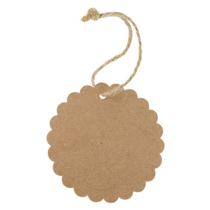 Etiqueta Kraft Festoneada "Betsy" (1 Pack 100 Ud)