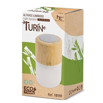 Altavoz Luminoso De Bambú "Turín"
