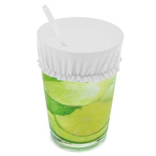 Cubre Vasos De Tela Blanco