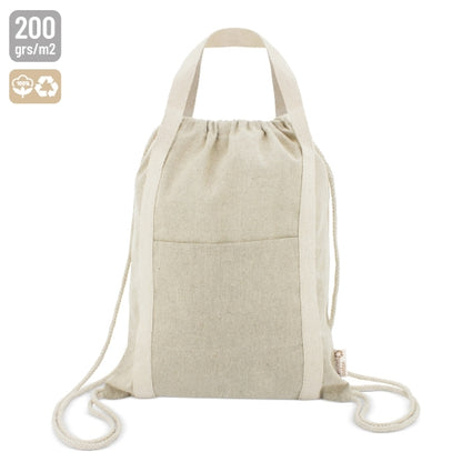 Bolsa Mochila De Algodón Reciclado "Yala"