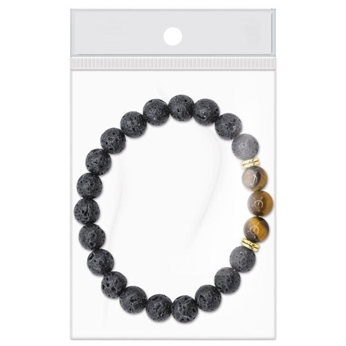 Pulsera Piedra Volcánica "Ávalon"