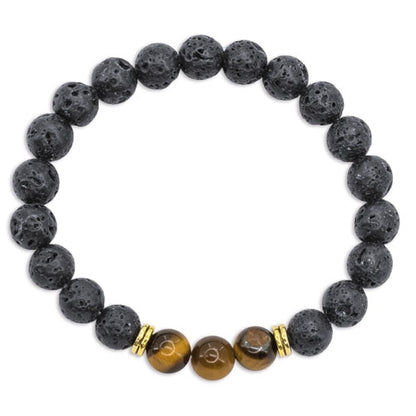 Pulsera Piedra Volcánica "Ávalon"