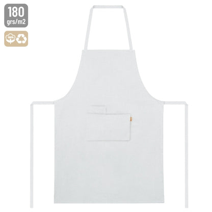 Delantal Algodón Reciclado 180 G Blanco