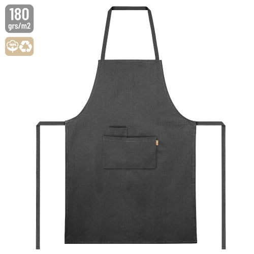 Delantal Algodón Reciclado 180 G Plomo