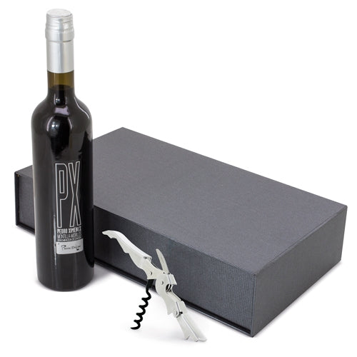 Estuche Vino Px Con Abridor Sacacorchos