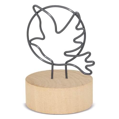 Memo Clip Con Base De Madera "Espíritu"