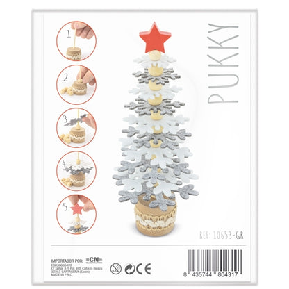 Arbolito De Navidad Rpet Y Madera Reciclada "Pukky"