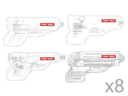 Pistolas De Agua "Ninox" Pack 8