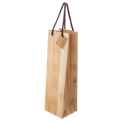 Bolsa Papel Efecto Madera 1 Botella "Abeto"