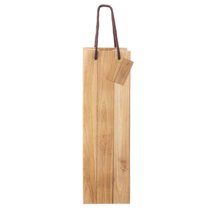 Bolsa Papel Efecto Madera 1 Botella "Abeto"