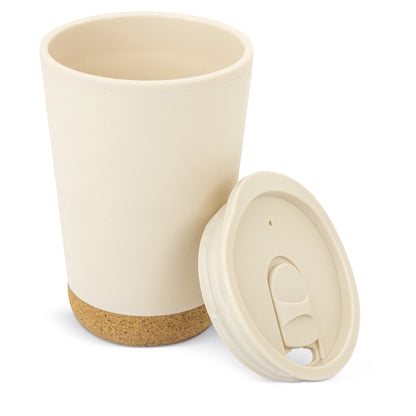 Vaso Térmico Doble Pared Pp/Corcho Crema