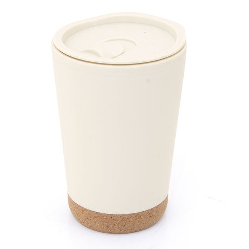 Vaso Térmico Doble Pared Pp/Corcho Crema