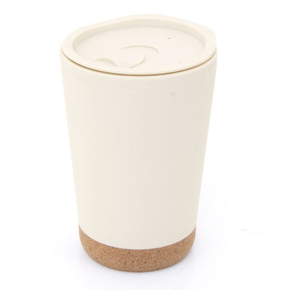 Vaso Térmico Doble Pared Pp/Corcho Crema