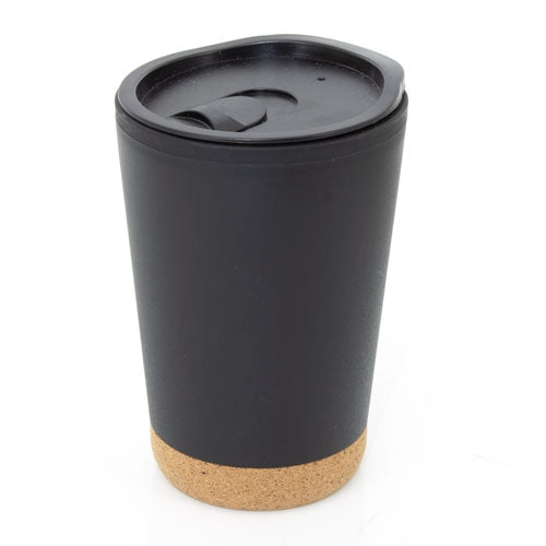 Vaso Térmico Doble Pared Pp/Corcho Negro