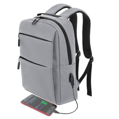 Mochila Portaordenador Soft-Touch Gris