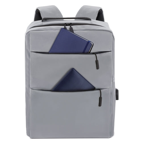 Mochila Portaordenador Soft-Touch Gris