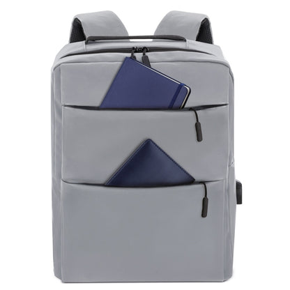Mochila Portaordenador Soft-Touch Gris