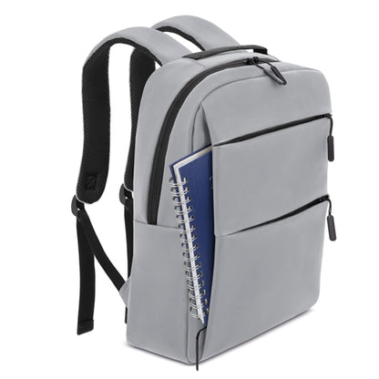 Mochila Portaordenador Soft-Touch Gris