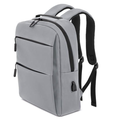 Mochila Portaordenador Soft-Touch Gris