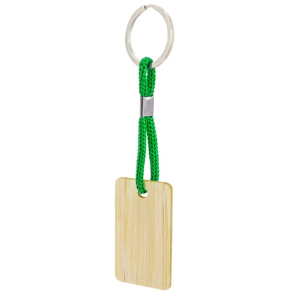 Llavero De Bambú Rectangular "Yibin"
