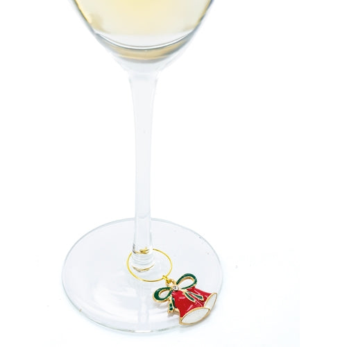 Set De 6 Aros Navideños Para Copas "Brindis"
