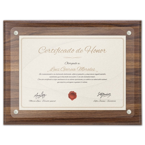 Marco De Madera Diploma A4 Excelencia