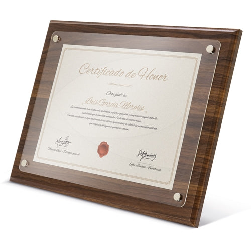 Marco De Madera Diploma A4 Excelencia