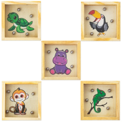Set De 5 Laberintos De Madera