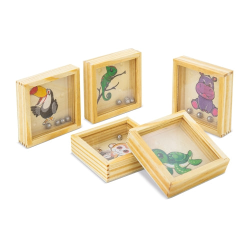 Set De 5 Laberintos De Madera