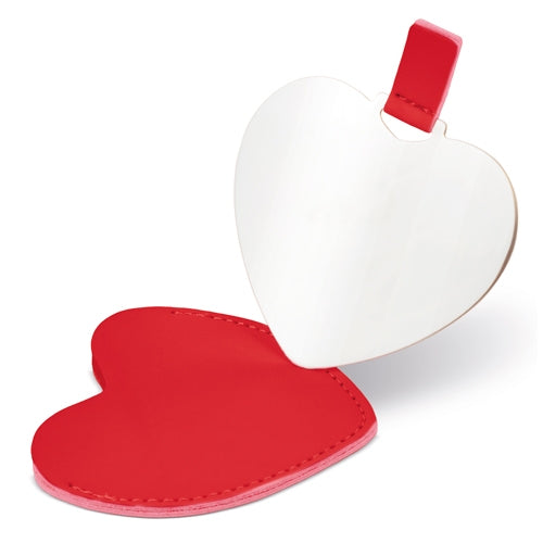 Espejo Corazón Rojo