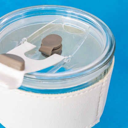 Vaso 330Ml Con Pajita Cristal