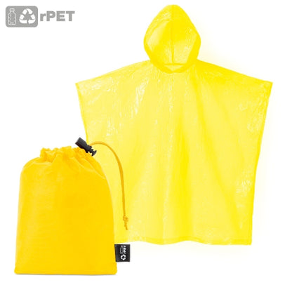 Poncho con Bolsa Rpet Amarillo