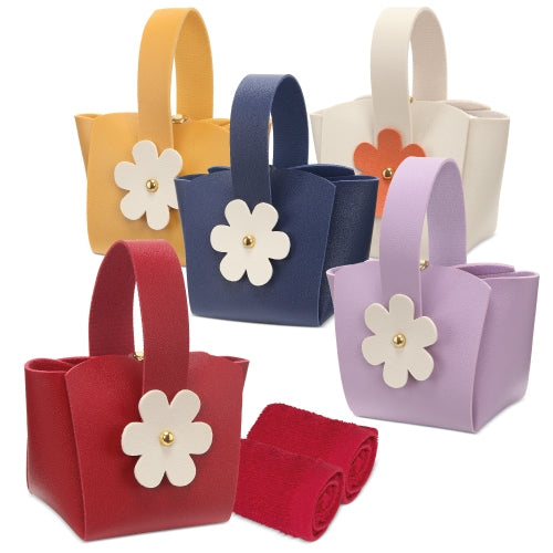 Set Cinco Bolsitos Con Toalla