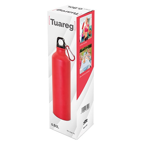 Botella De Aluminio Con Mosqueton 800 Ml. "Tuareg"
