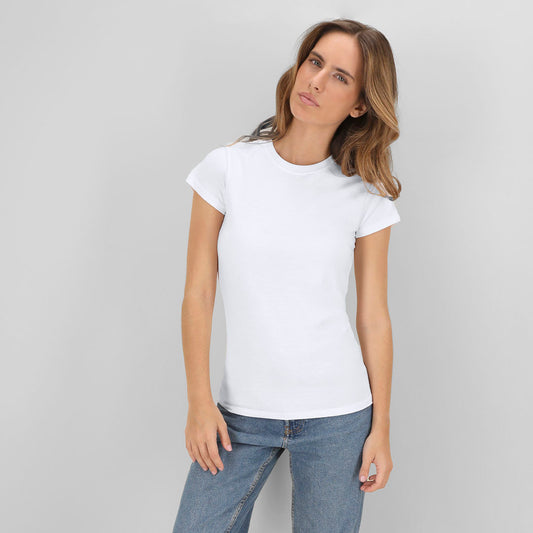 Camiseta Mujer Blanca "keya" (lote de 100)
