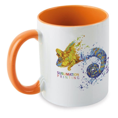 Mug Sublimacion Naranja