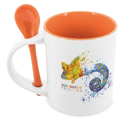 Mug Sublimacion Redonda Con Cuchara "Neiva"