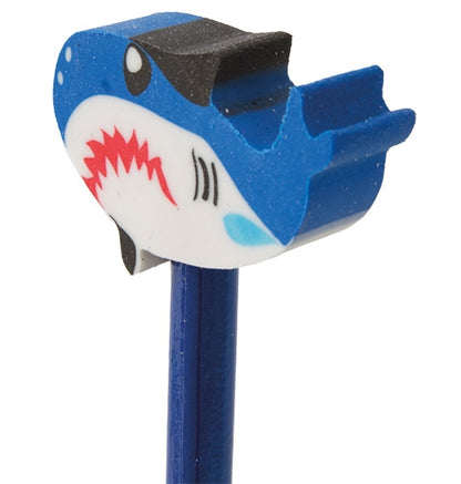 Lapiz Madera Tiburon Azul