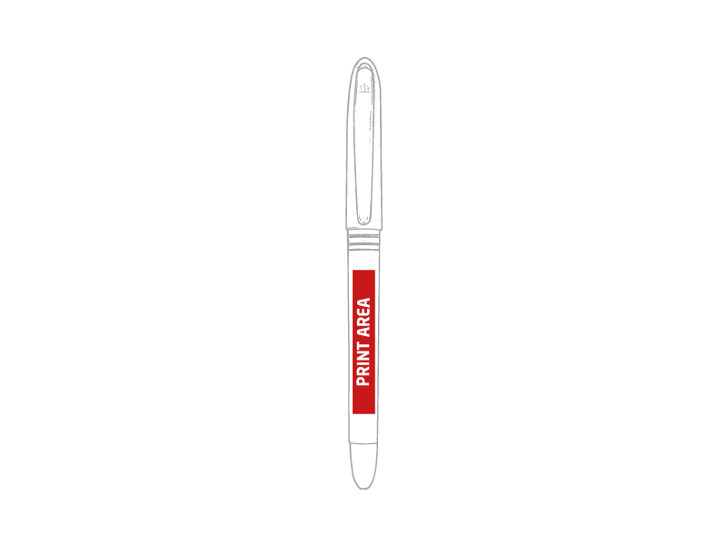 Roller Rojo Escritura Azul
