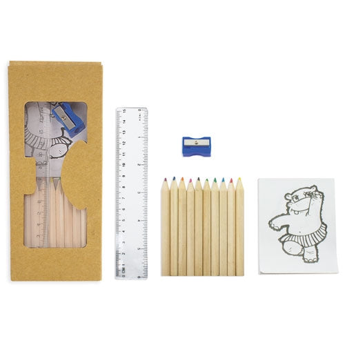Set Lapices+Libro Pintura+Accesorios "Zafir"