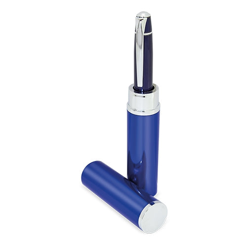 Estuche Boligrafo Azul/Plata