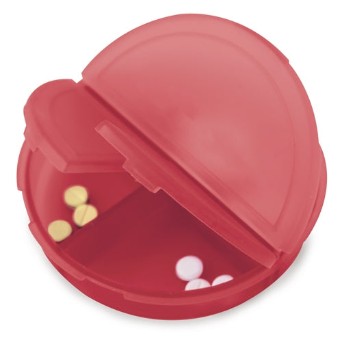 Pastillero Redondo Rojo