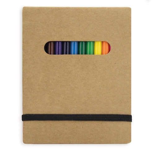 Libreta De Colorear Con Cajita12 Colores "Pintur"