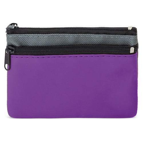 Monedero 2 Cremalleras Li/Gr "Duble"