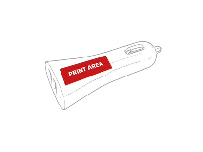 Cargador De Coche Doble Usb Rojo