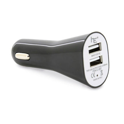 Cargador De Coche Doble Usb Blanco